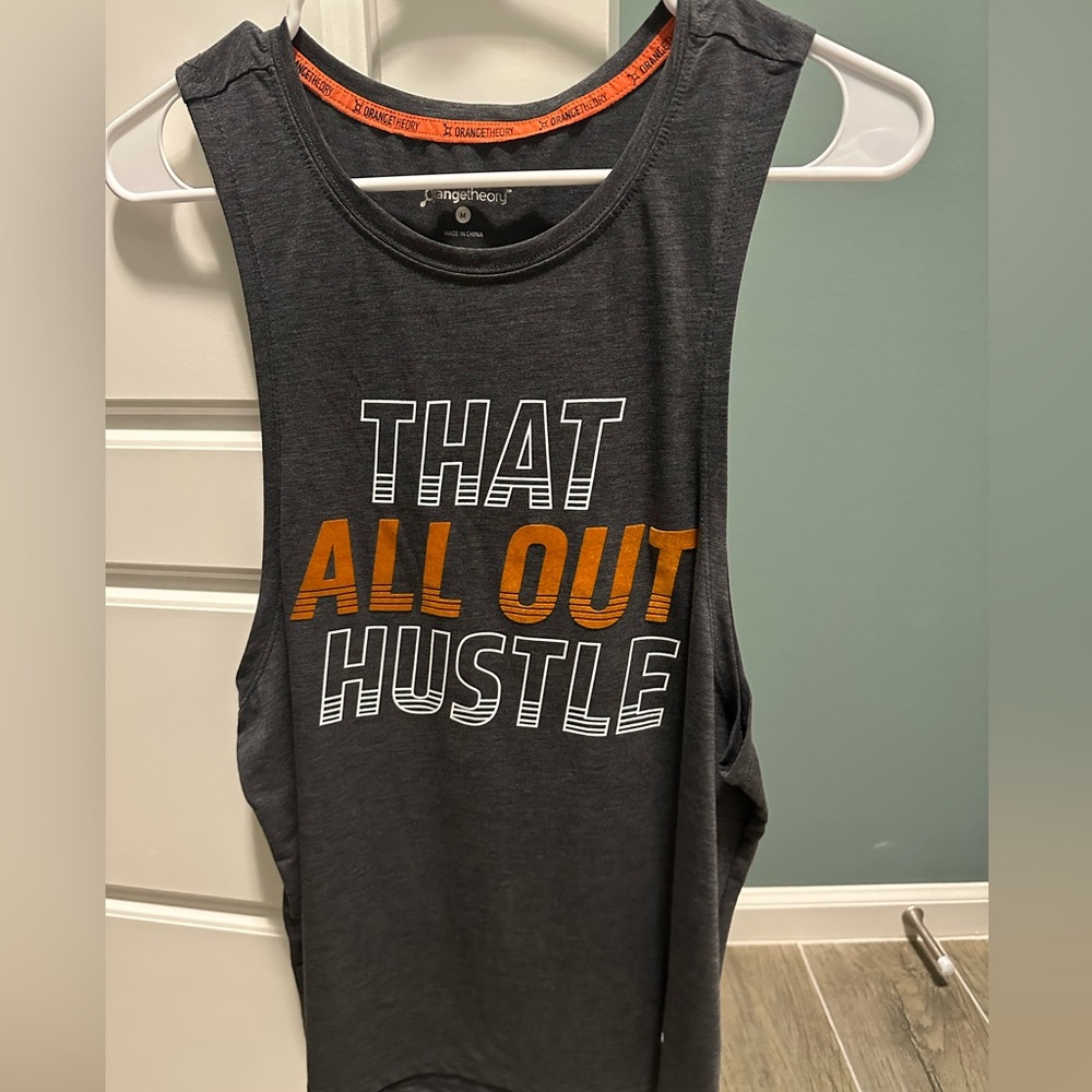 OTF OrangeTheory That All Out Hustle muscle tank